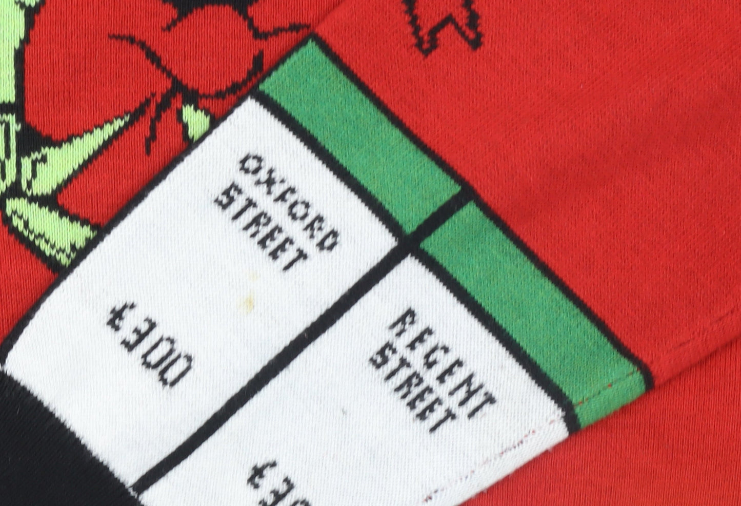 Monopoly Men's Red Graphic Knit Pullover Jumper Size M