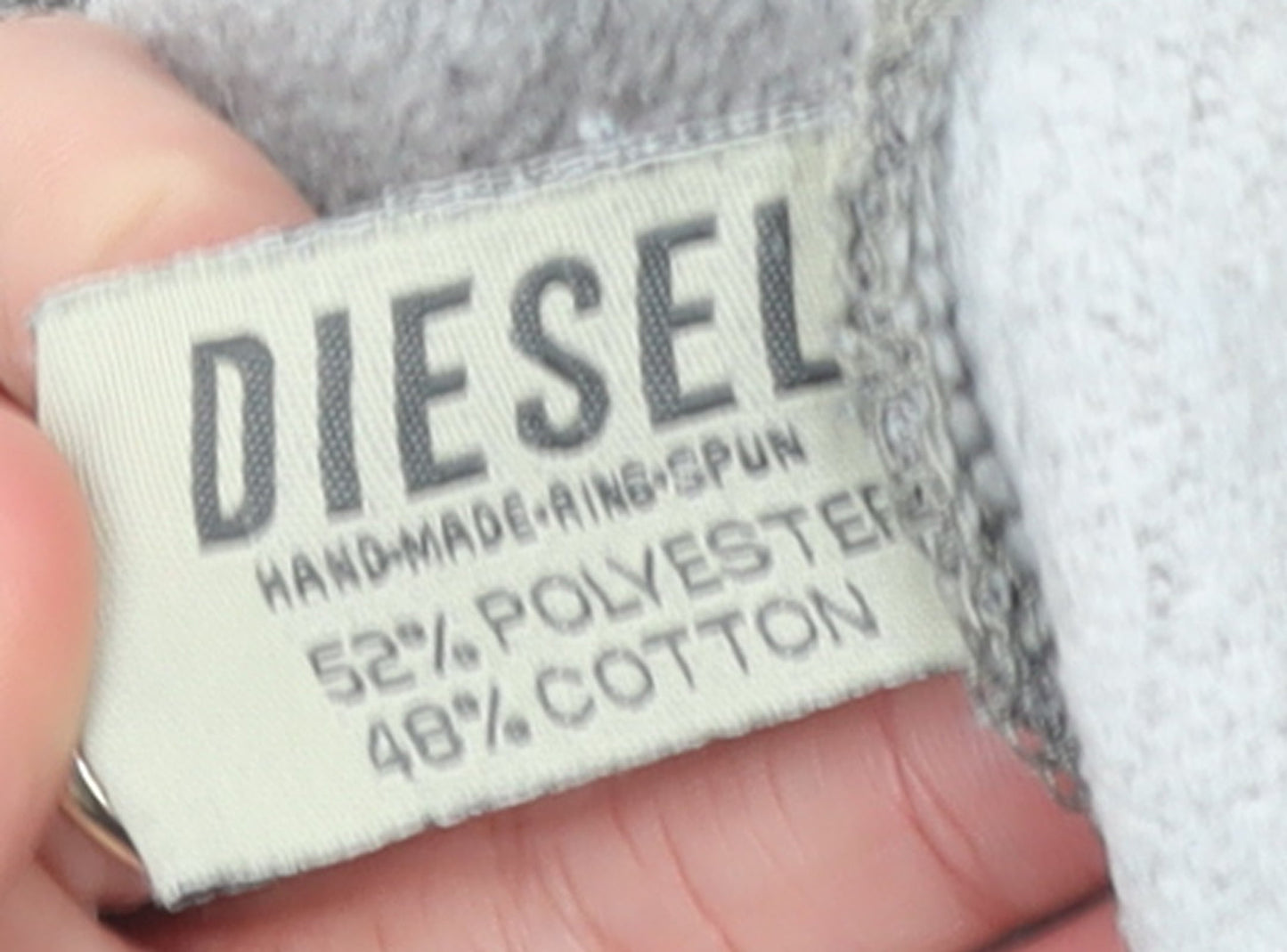 Diesel Men's Grey Jogger Trousers M Regular Fit Logo Casual