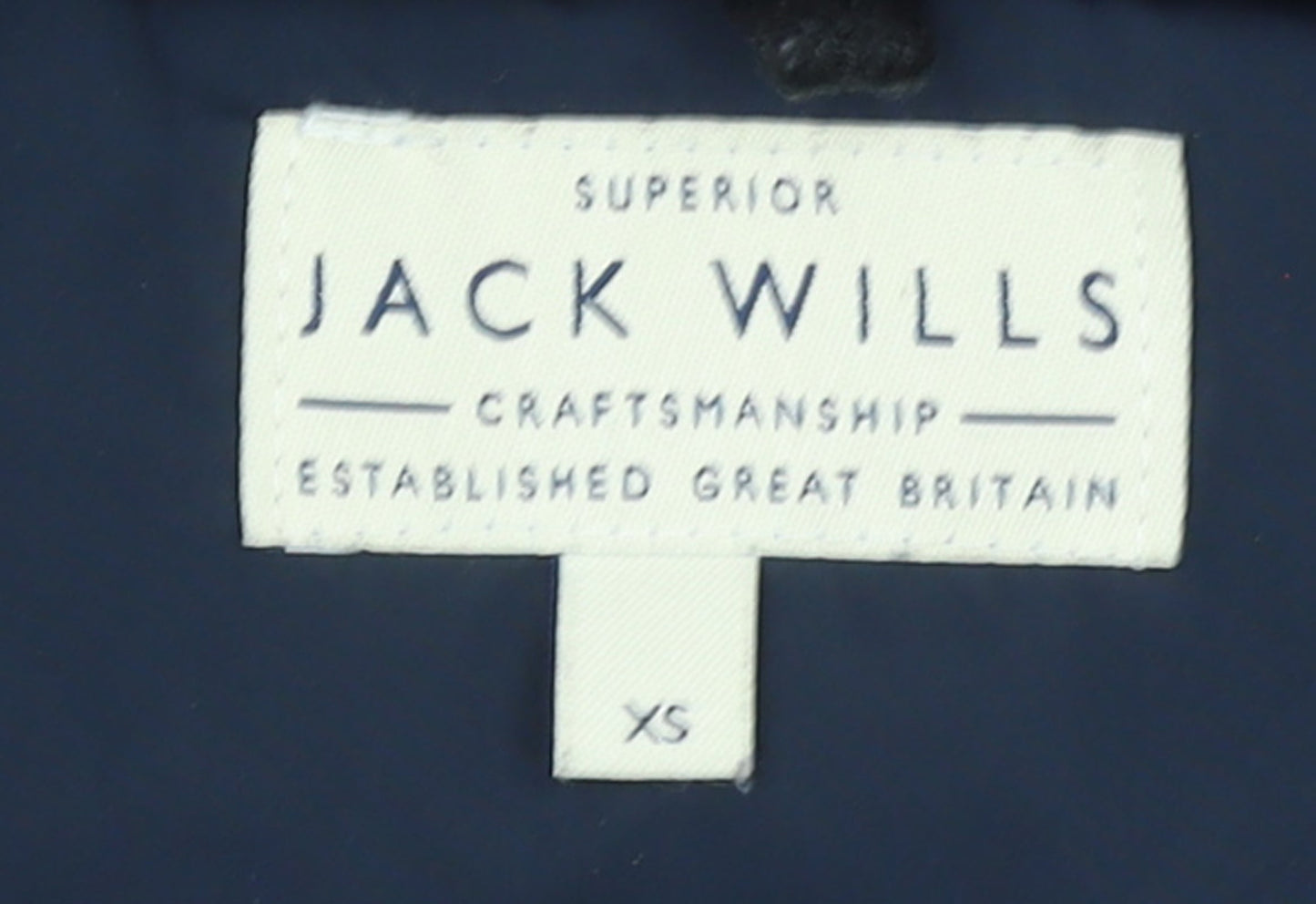 Jack Wills Men's Blue XS Hooded Puffer Gilet Waistcoat