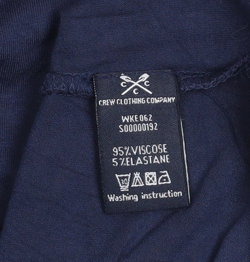 Crew Clothing Women Blue Size 10 Short Sleeve Basic Blouse