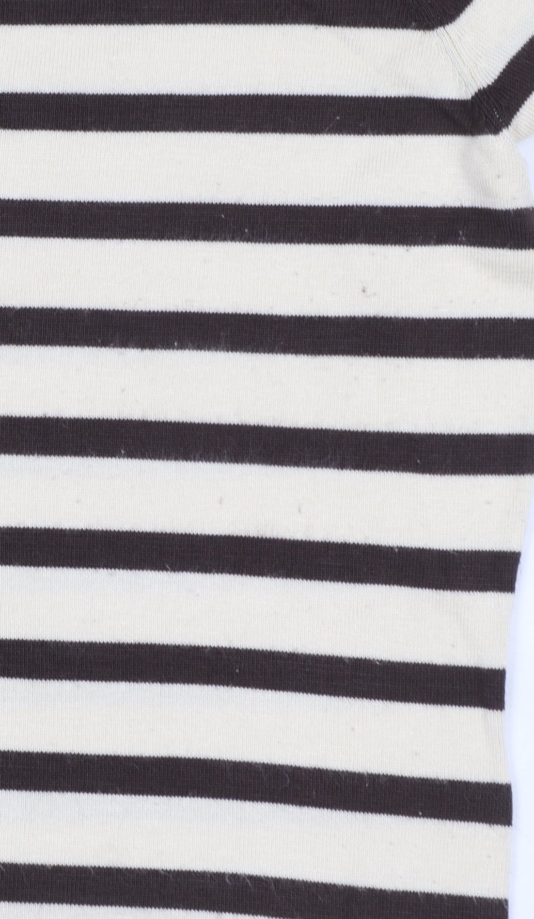 ALEX & Co. Women's Brown Striped V-Neck Knit Jumper Size 12