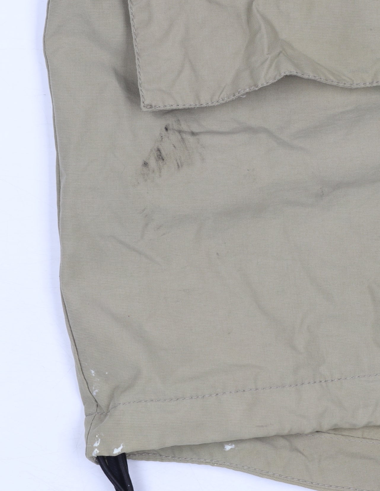 Timberland Men’s Beige Hooded Parka Jacket M Weathergear Full Zip