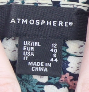Atmosphere Women’s Multicoloured Floral Shift Dress Size 12
