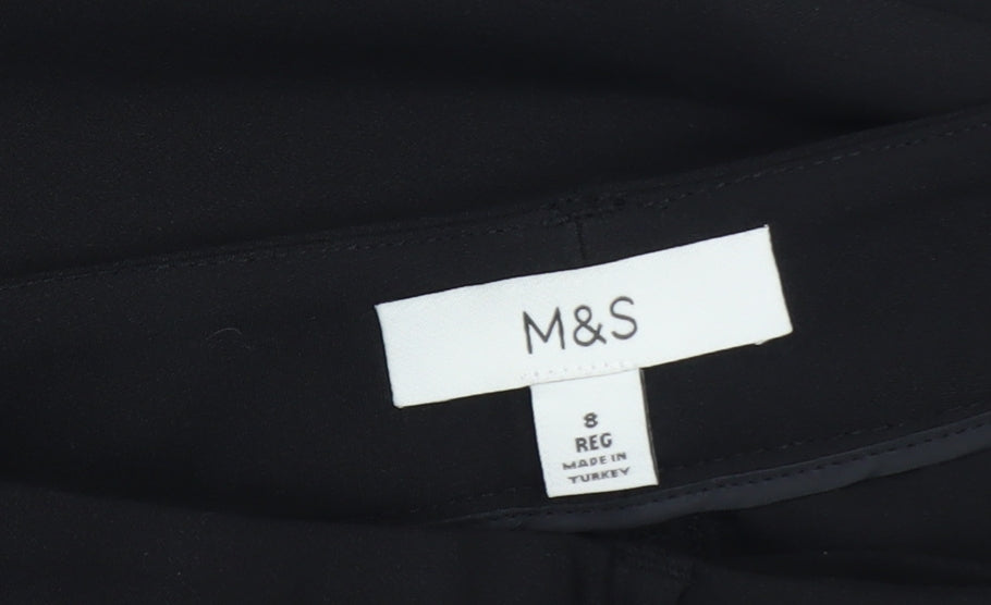 Marks & Spencer Women's Black Size 8 Midi Pencil Skirt