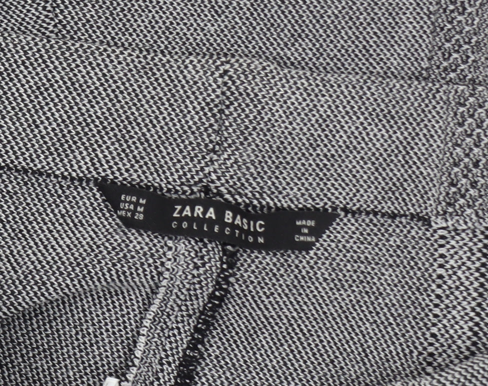 Zara Women Grey A-Line Knit Skirt Size 12