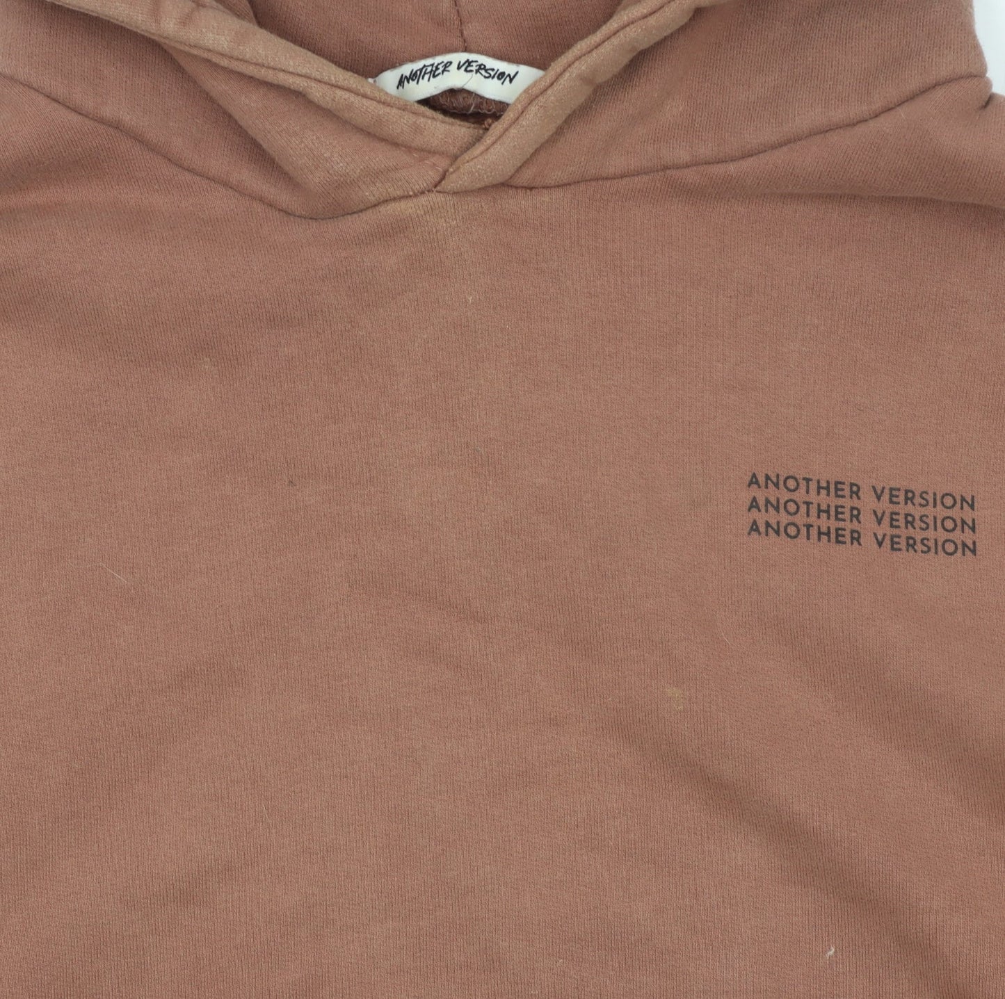 Another Version Women’s Brown Pullover Hoodie Size L Cotton Casual