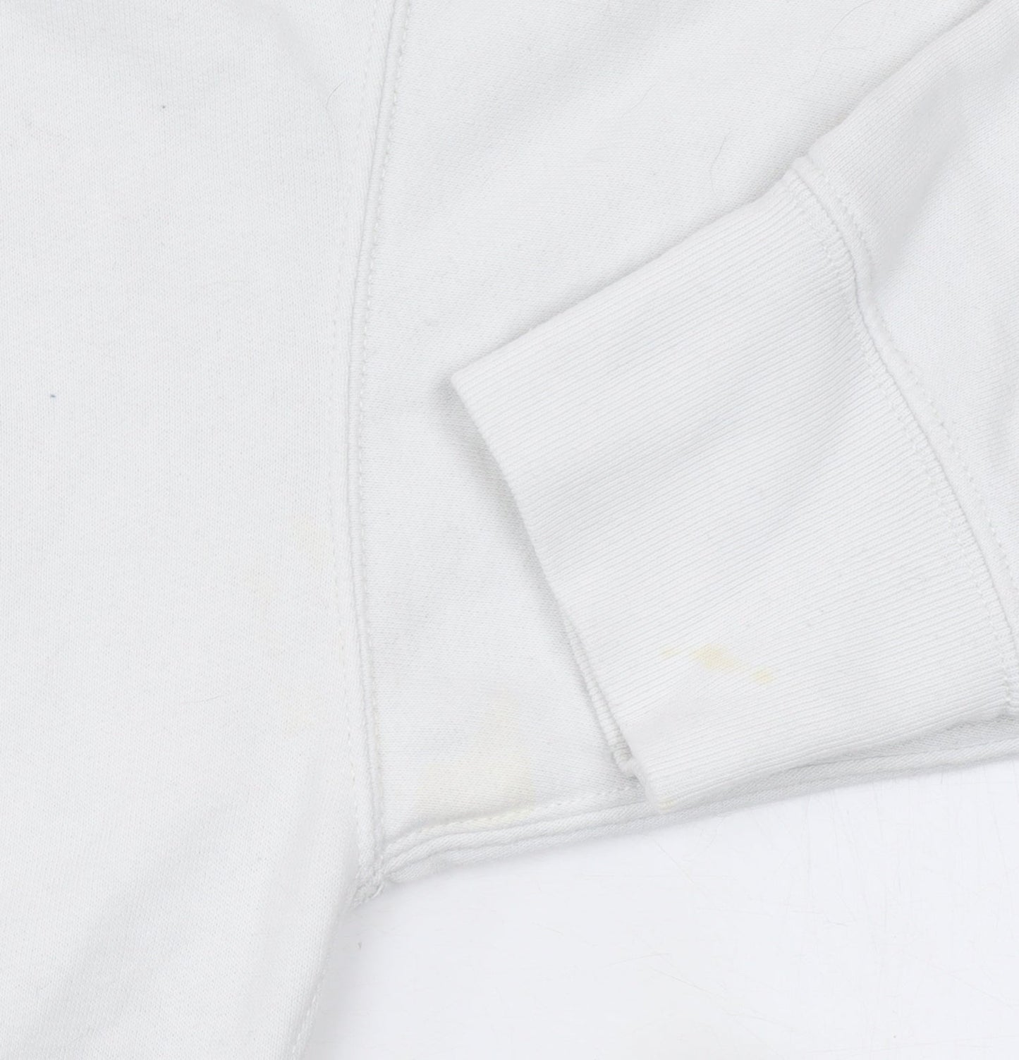 Abercrombie & Fitch Women Beige White Colourblock Sweatshirt L Soft A&F Collection