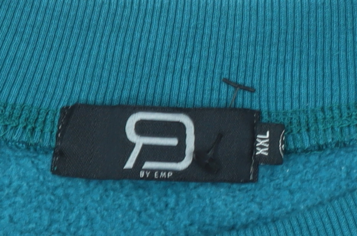 BY EMP Women’s Teal Crew Neck Pullover Sweatshirt XXL