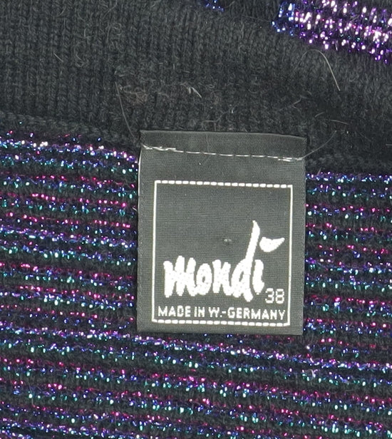 Mondi Womens Multicoloured 80s Geometric Knit Jumper Size 12