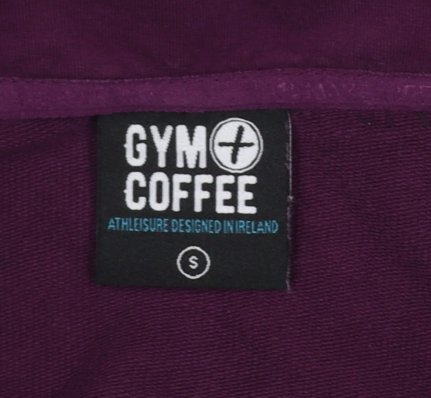 Gym+Coffee Women's Purple 1/2 Zip Pullover Sweatshirt Size S