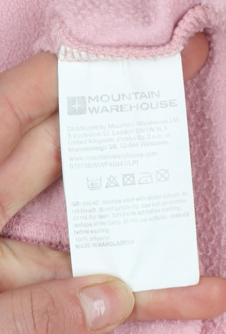 Mountain Warehouse Women's Pink Fleece 1/2 Zip Pullover UK 14