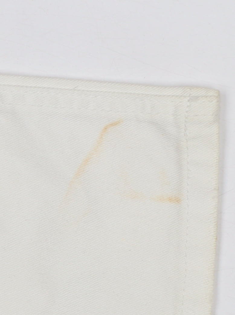 ICHI Women's White Straight Leg Jeans Size 32 Cotton Denim