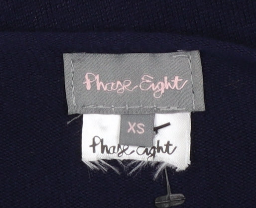 Phase Eight Women’s Navy XS Relaxed Dolman Knit Jumper