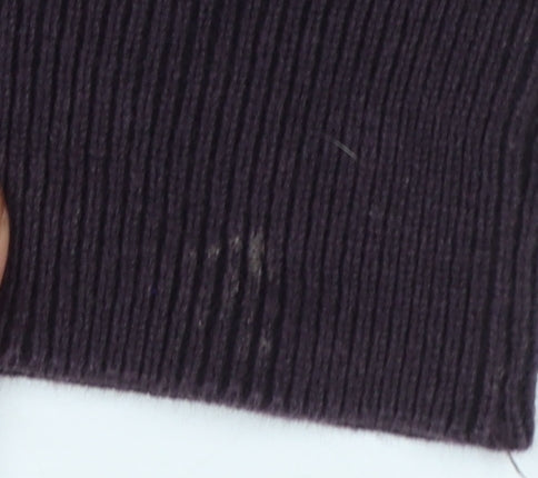 Zara Men Black Cotton Crew Neck Pullover Jumper Size S