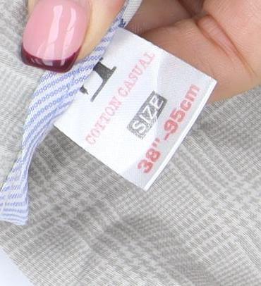 Saffron Premium Men's Beige Check Chino Trousers Size 38 Regular Fit