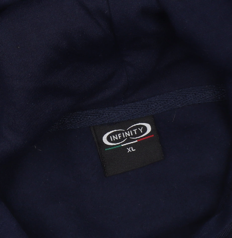 Infinity Men's Blue Roma Italia Graphic Pullover Hoodie XL