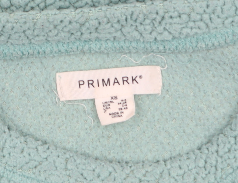 Primark Women's Blue Fleece Pullover Sweatshirt XS