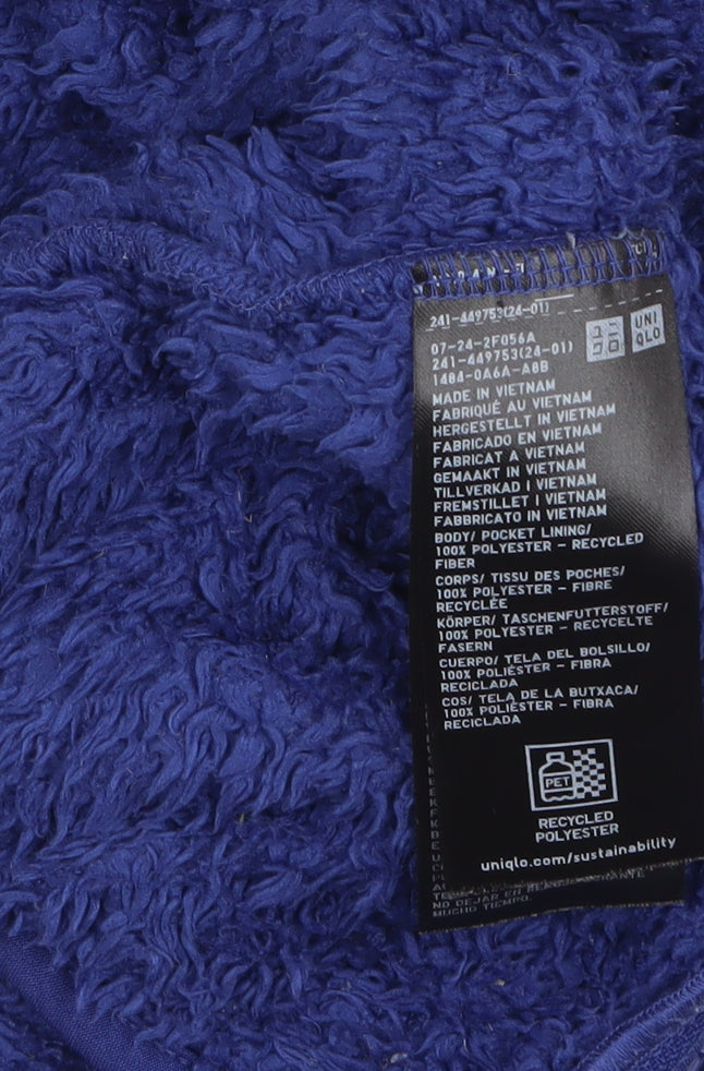 Uniqlo Womens Blue Fleece Full Zip Jacket XS Lightweight