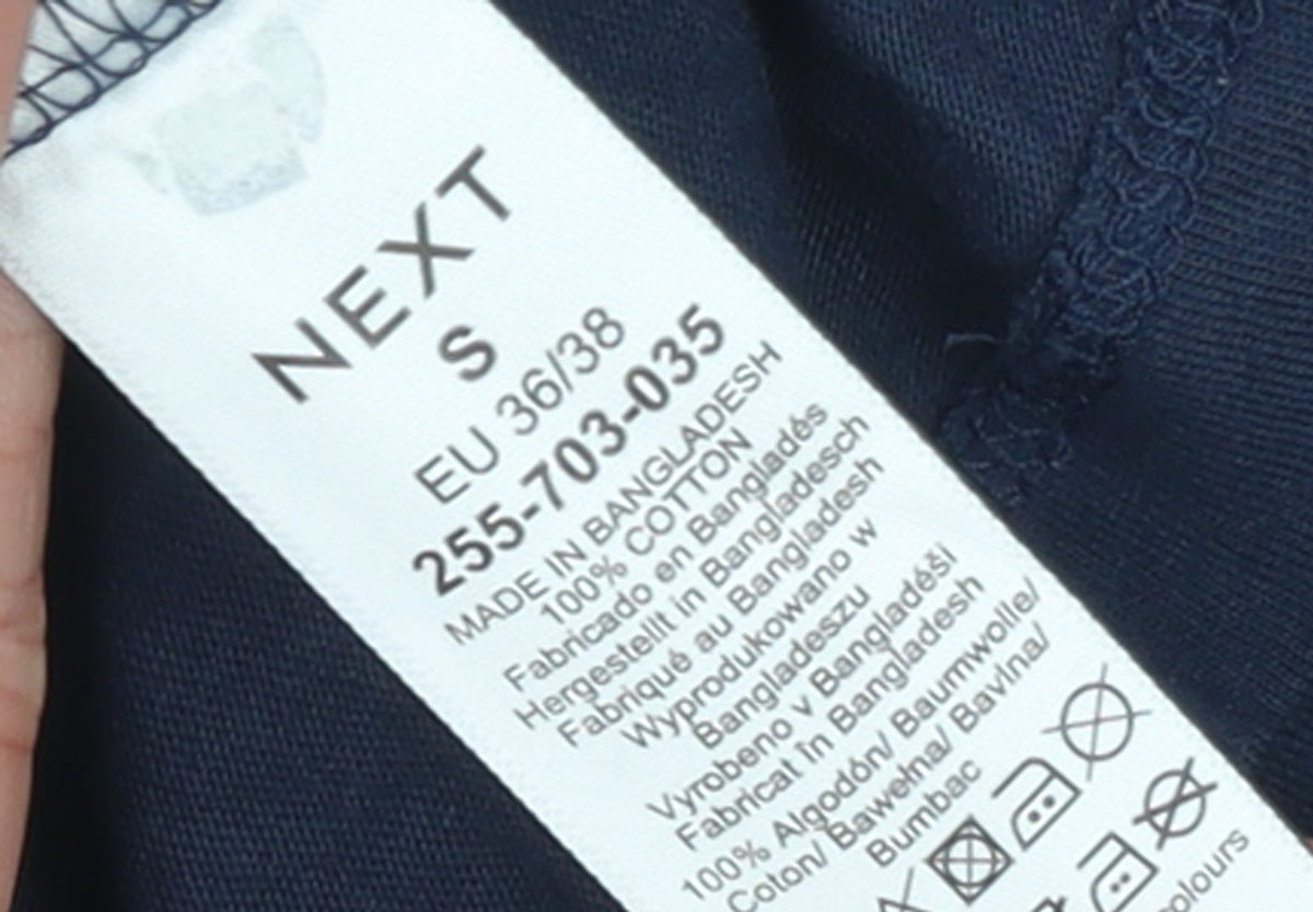 Next Women Blue Le Marais Paris 1987 Cotton T-Shirt Size S