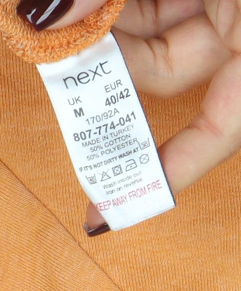 Next Women's Orange Eiffel Tower Crew Neck Pullover Sweatshirt M