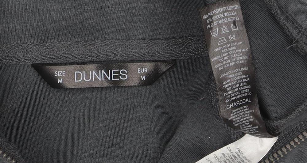 Dunnes Women Charcoal 1/2 Zip Funnel Neck Sweatshirt Size M