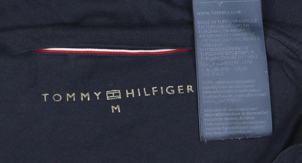 Tommy Hilfiger Women's Blue 3/4 Sleeve Cotton Jersey T-Shirt M