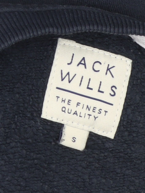 Jack Wills Women's Navy Blue Crew Neck Sweatshirt Small