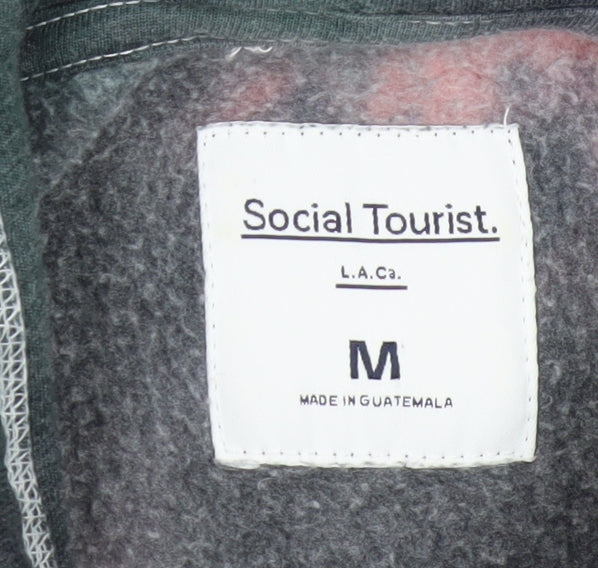 Social Tourist Mens Multicoloured Tie Dye Pullover Hoodie M