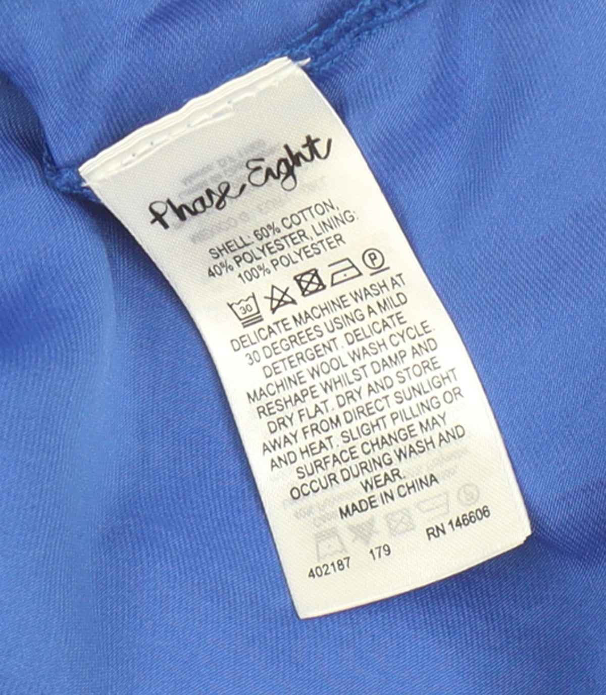Phase Eight Womens Blue Short Sleeve Cotton Blend Star Jumper Size M