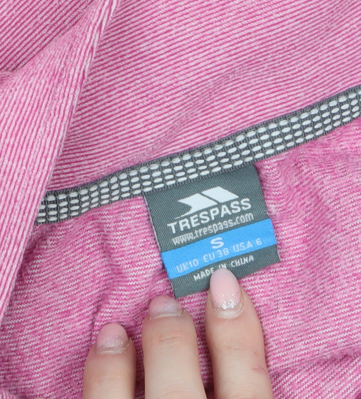 Trespass Womens Pink 1/2 Zip Lightweight Pullover Fleece UK10