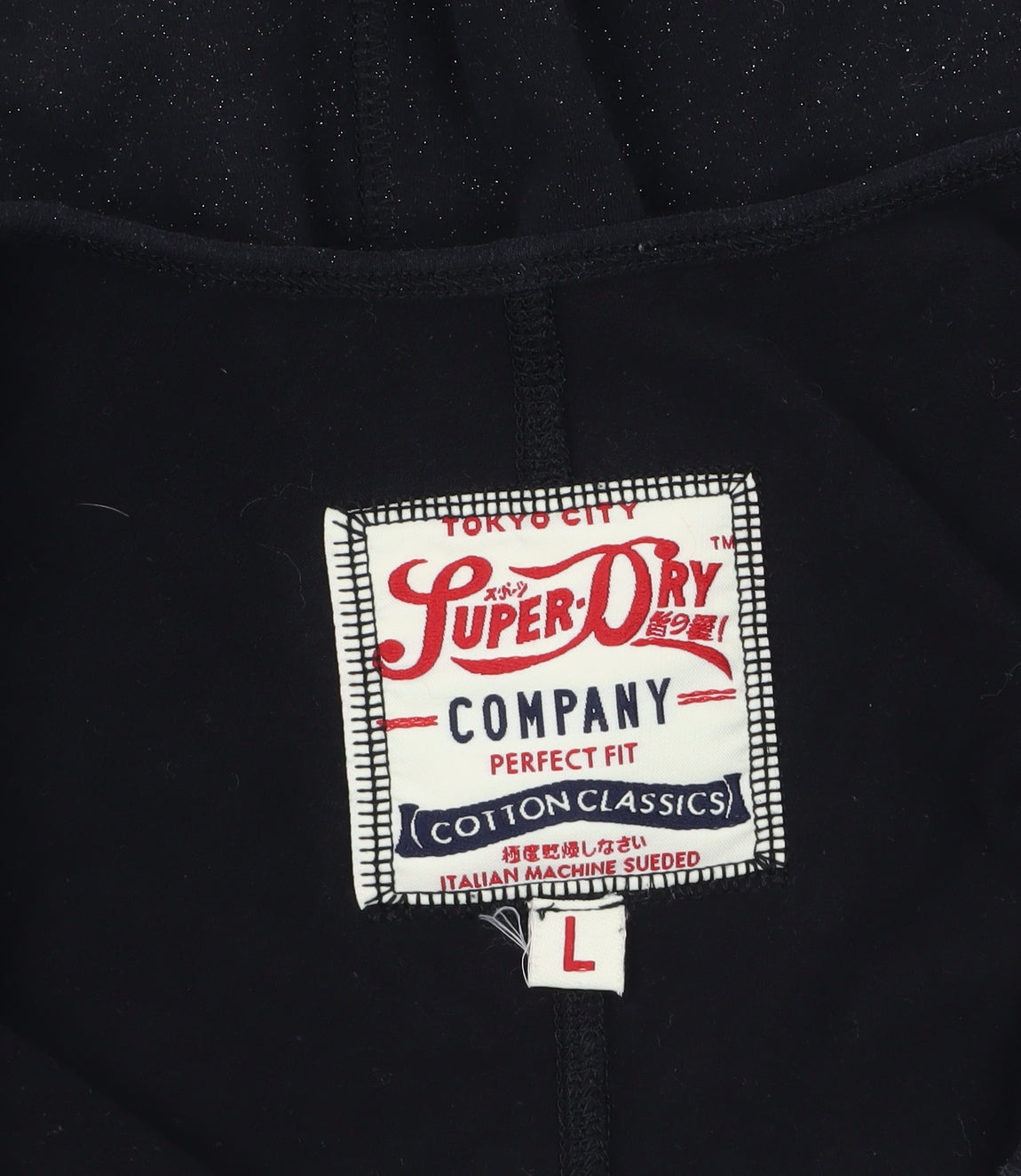 Superdry Womens Black Long Sleeve Bodycon Dress Size L