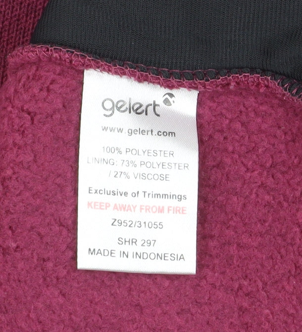 Gelert Women’s Purple 1/2 Zip Fleece Pullover Sweatshirt Size 10