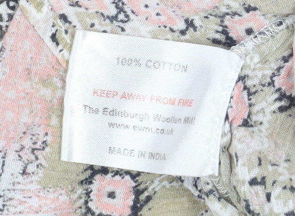 ISLE Essentials Women's Multicoloured Cotton Button-Up Shirt Size 12