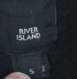 River Island Men's Black Graphic Pullover Sweatshirt Size S