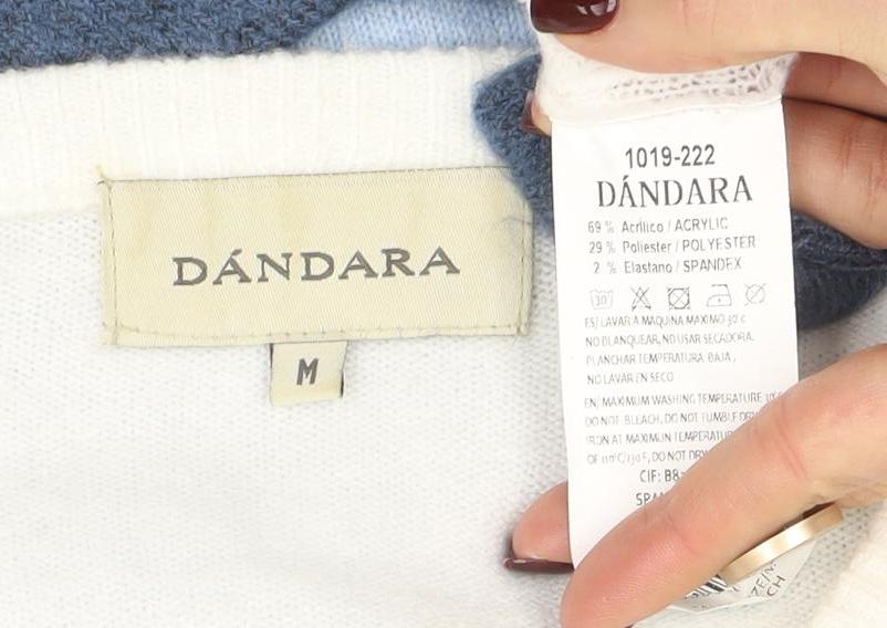 Dandara Women's Multicoloured Striped Knit Jumper Size M