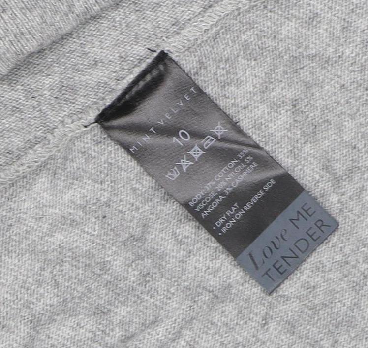Mint Velvet Women’s Grey Short Sleeve Open Cardigan Size 10
