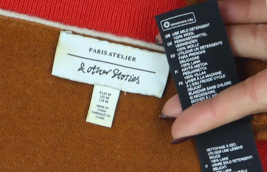 A.P.C. Womens Brown Wool V-Neck Pullover Jumper Size M