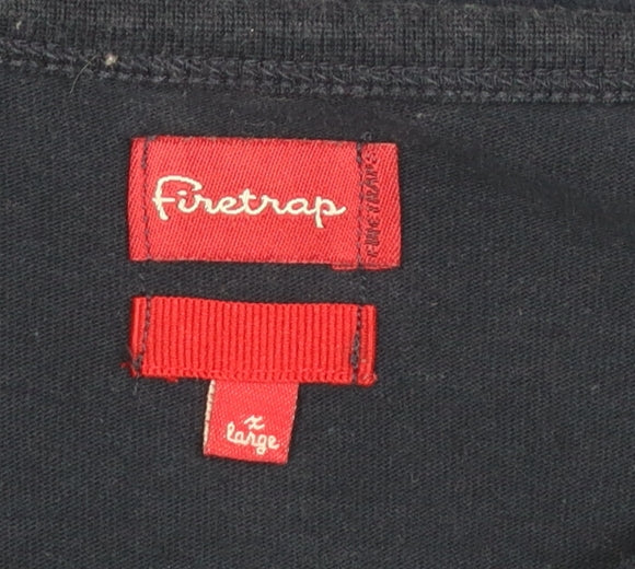 Firetrap Men's Blue XL Pullover Sweatshirt Long Sleeve Cotton
