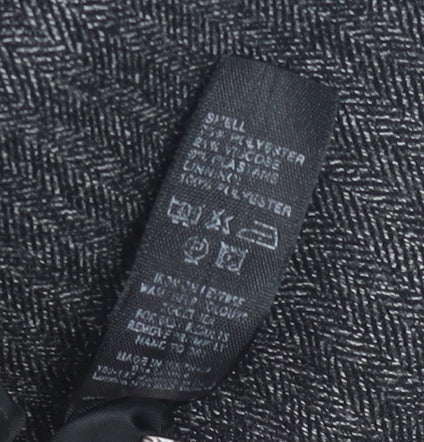 BHS Women’s Grey Herringbone A-Line Midi Skirt Size 14