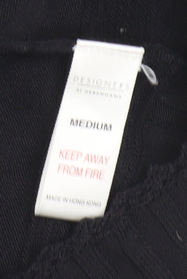 Debenhams Women Black Medium Cardigan Viscose Blend