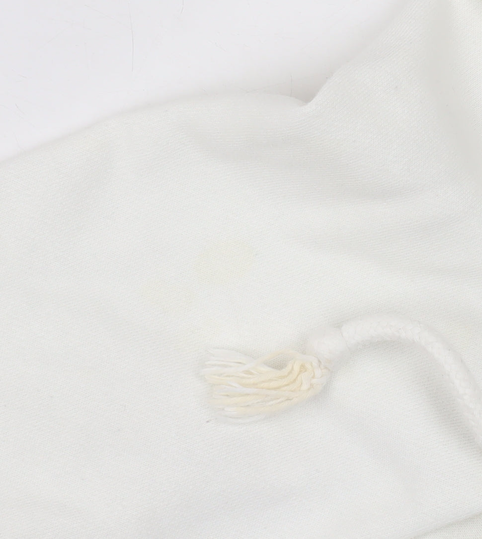 Hollister Women White Pullover Hoodie S Logo Cotton Blend Casual