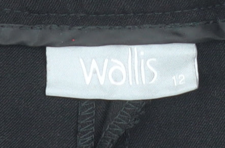 Wallis Women’s Black Straight Leg Stretch Trousers Size 12