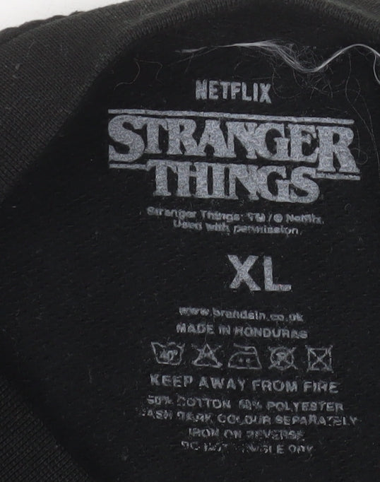 Netflix Stranger Things Women’s Black XL Pullover Sweatshirt