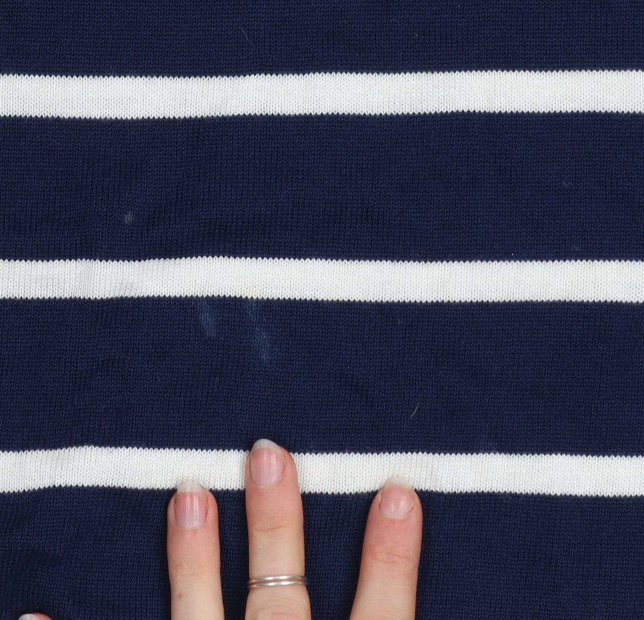 Crew Clothing Co. Women Blue Striped Shift Dress Size 12
