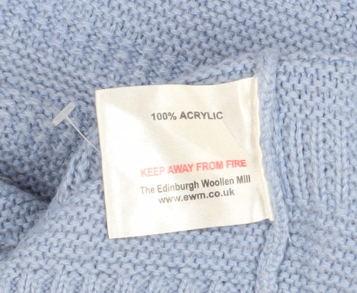 ISLE Collection Women’s Blue Roll Neck Knit Jumper Size M