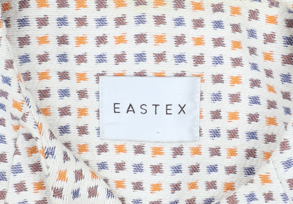 Eastex Women’s Multicoloured Tweed Jacket Size 10 Lightweight Open Front