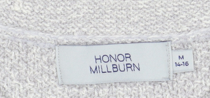 Honor Millburn Women Grey Button Knit Cardigan Size 14-16