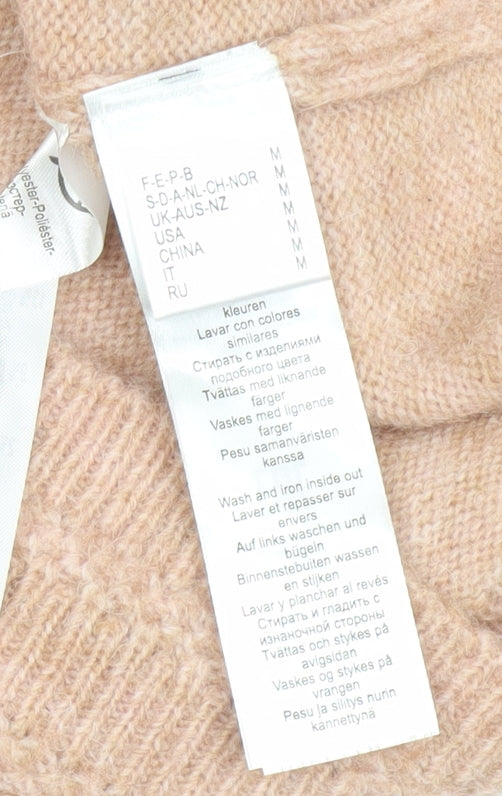 La Redoute Womens Beige Alpaca Blend Cable Knit Jumper M