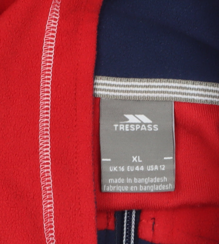 Trespass Women's Red XL 1/2 Zip Fleece Sweatshirt Outdoor Pullover