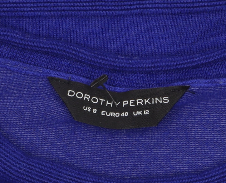 Dorothy Perkins Women’s Blue Crew Neck Long Sleeve Jumper UK 12